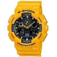 casio 卡西欧g shock系列时尚运动双显电子男表 ga 100a 9adr 钟表